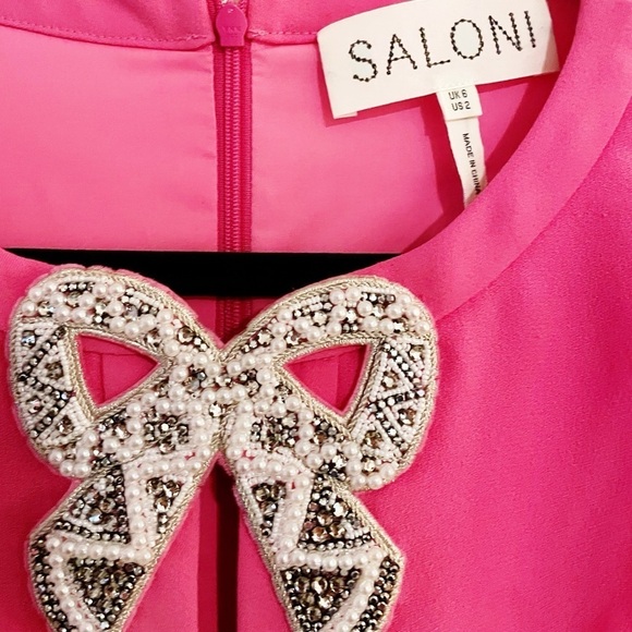 Saloni Camille Bow Embellished Dress - Picture 8 of 8